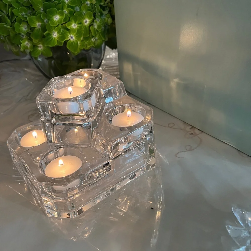 Vintage Partylite Elegant Crystal Castle Candle Holder